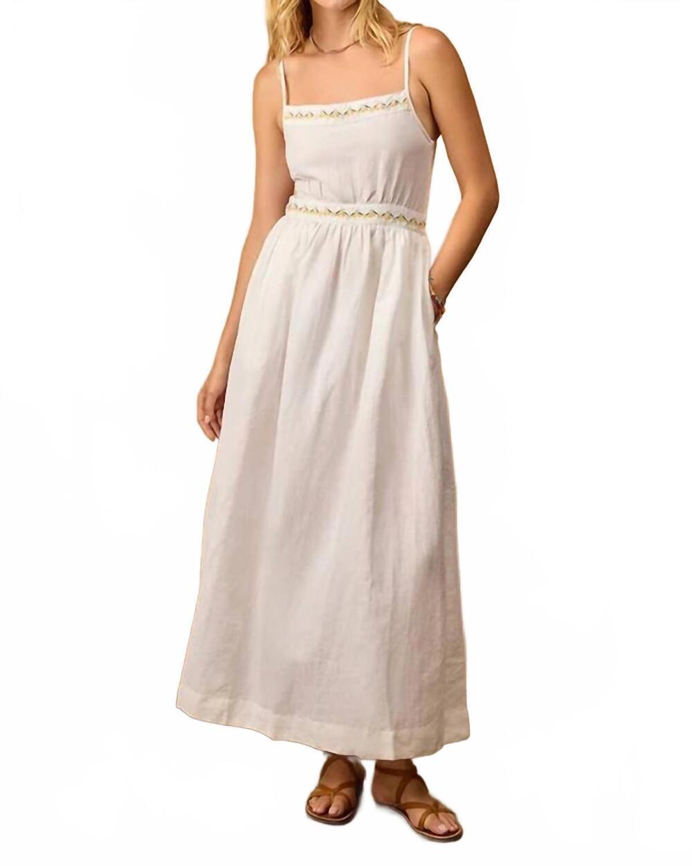 NEW CIAO LUCIA austine midi dress in white